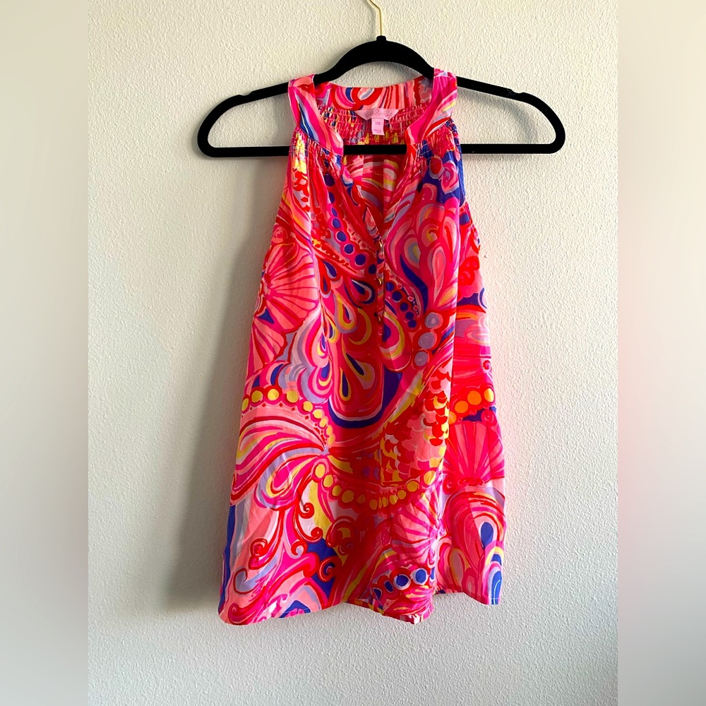 Lilly Pulitzer bright summer colors tank top size XXS